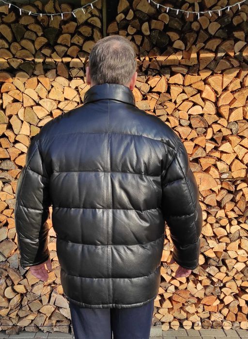 Skórzana puchowa kurtka Gucci rozm XL