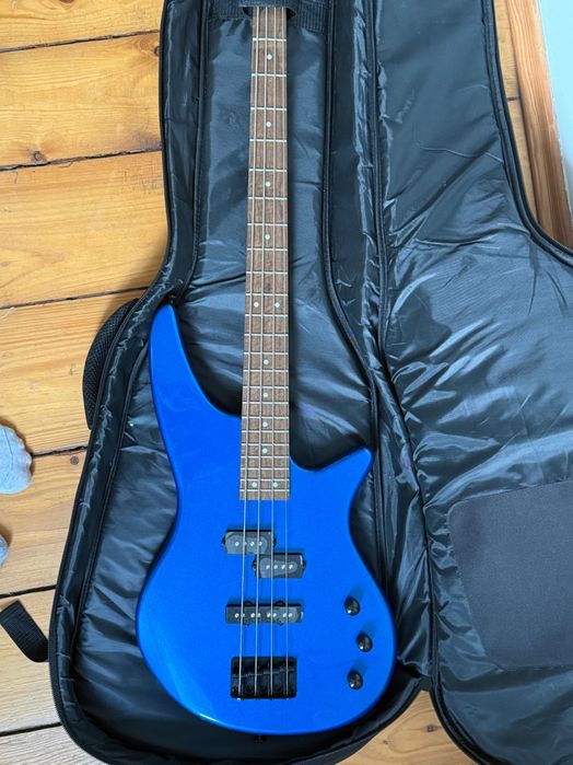 Gitara basowa Ibanez GSR200 Metallic Blue + Pokrowiec beJoe