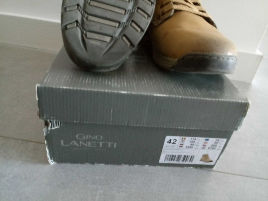 Sprzedam zimowe buty używane Gino Lanetti rozm 42