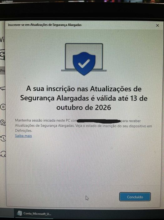 Conjunto PC Desktop + Monitor + Teclado + Rato + Cabos