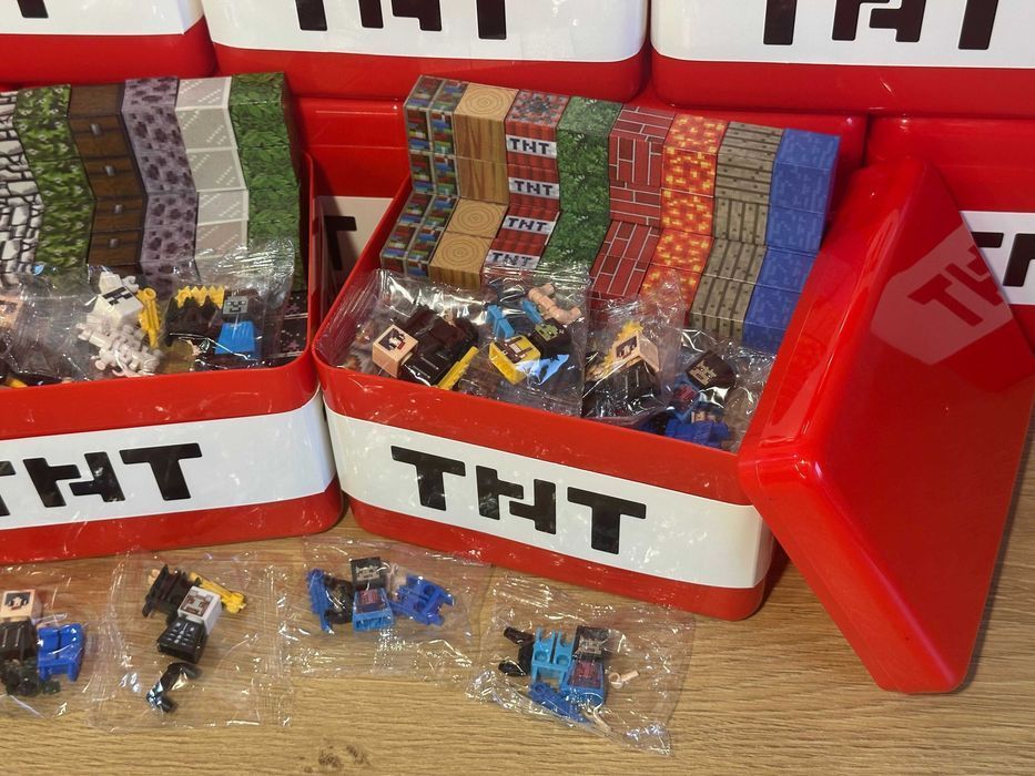 Магнітний Конструктор Minecraft Майнкрафт 100+3 / 200+6 в боксі TNT