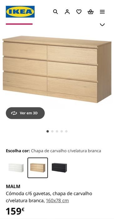 Cómoda Malm 160cm