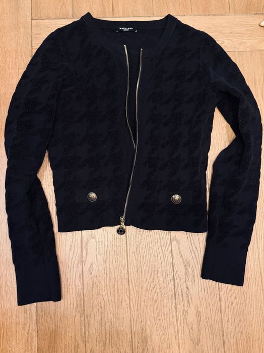 Kardigan Marciano Guess jak nowy złoty suwak