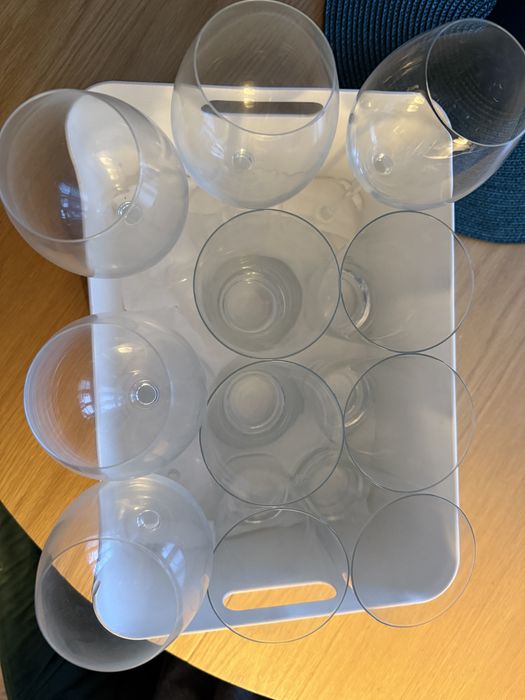 5 kieliszków Ikea, 6 dużych szklanek