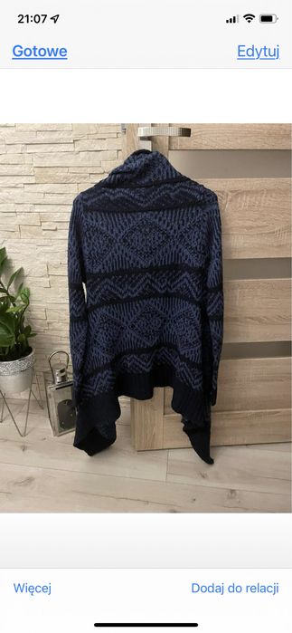 Karigan granatowy l/xl-25zl
