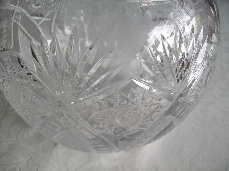 Kryształowa kula na słodycze - PRL