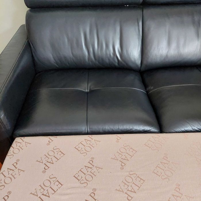 Narożnik rozkładany skóra naturalna