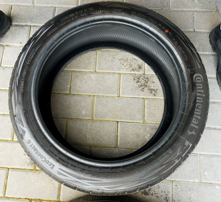 Prawie nowe opony letnie Continental EcoContact 6 205/45 R17 DOT3624