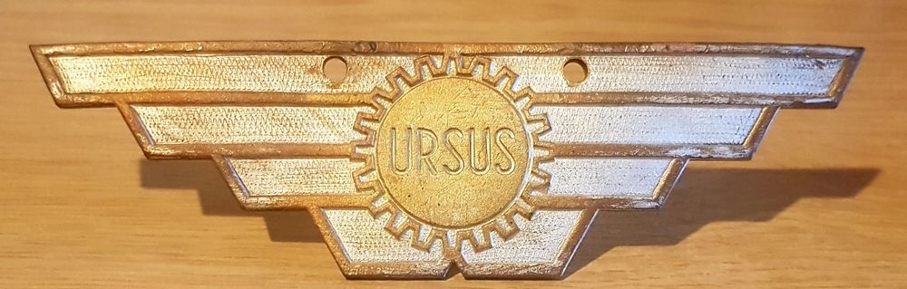 Ursus C-328, C325 Logo na maskę do traktora, emblemat, znaczek firmowy