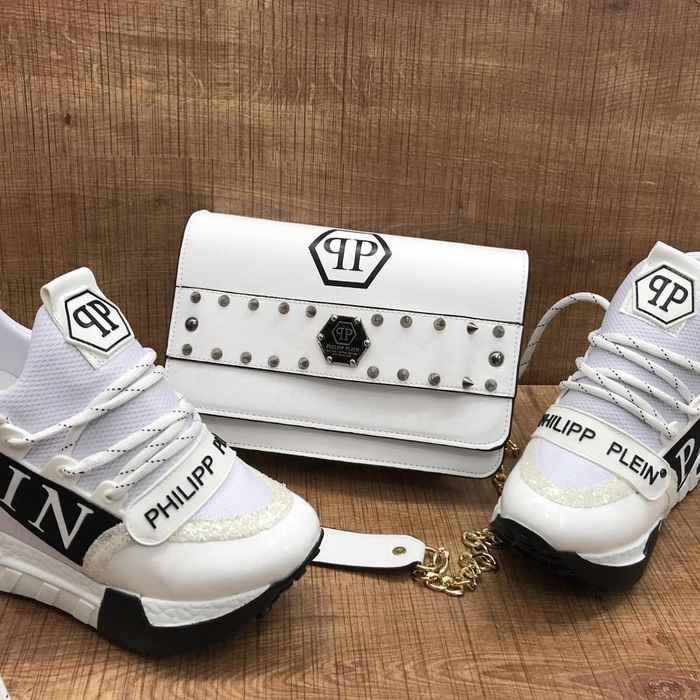 Philipp Plein adidasy na koturnie