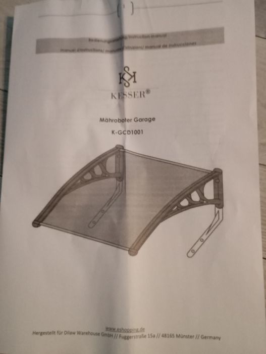 Garaż dla robota koszącego osłona zadaszenie do robota