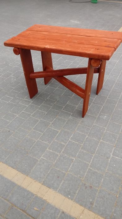 Stół na taras z litego drewna