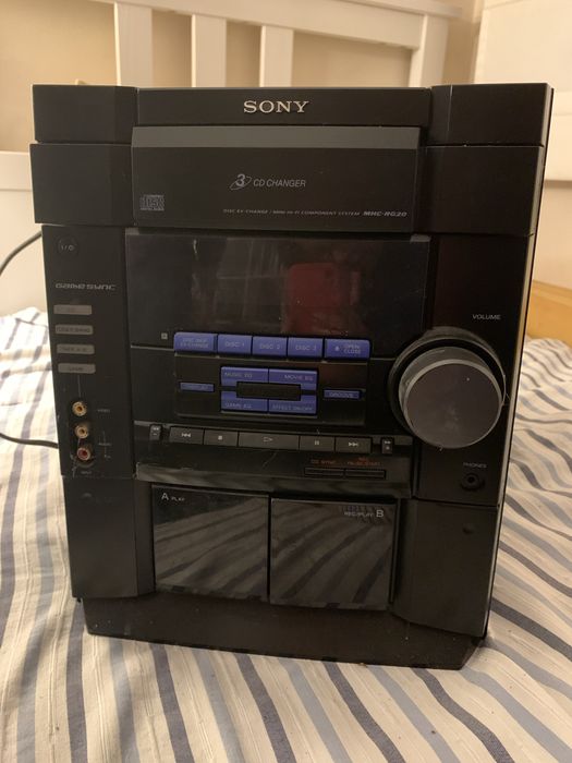 Aparelhagem SONY cassetes e CDs