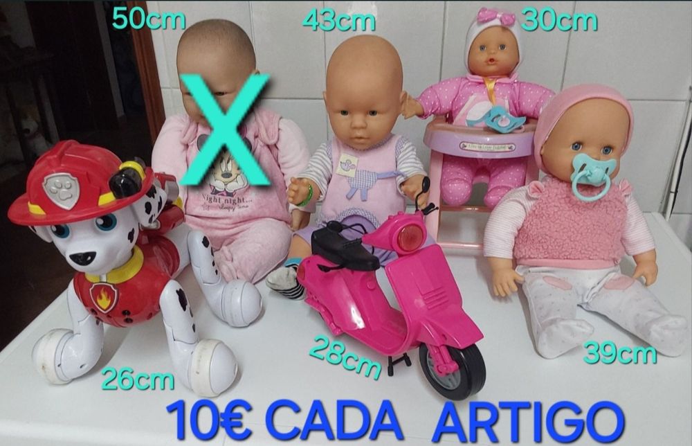 BEBÉS NENUCO E BRINQUEDOS 10€ UNIDADE.Casa Quarto Sala Brincar Escola.