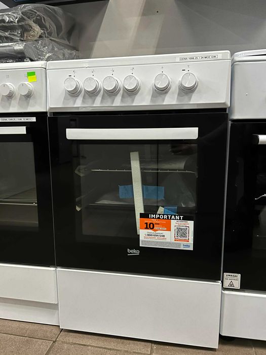 Kuchenka elektryczna Beko Ceramiczna 50 cm szerokości 2 lata gwarancji