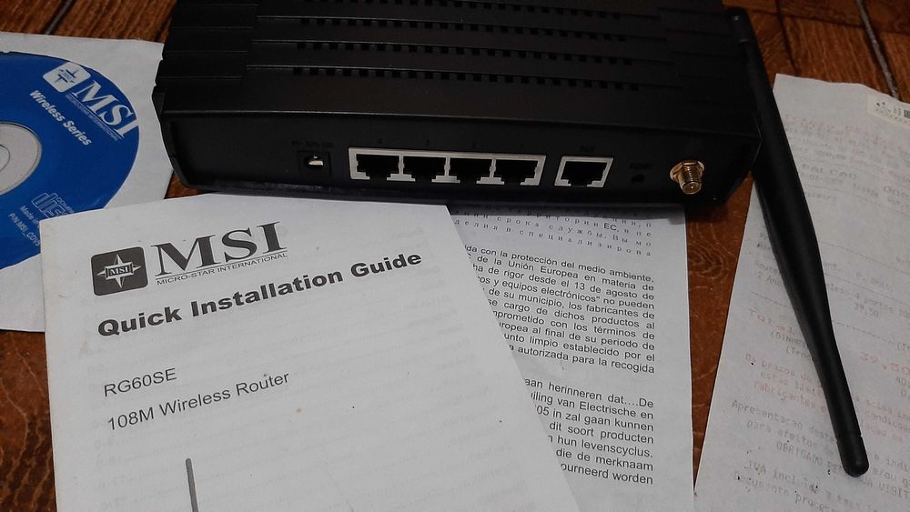 Router MSI wireless RG60SE 108M