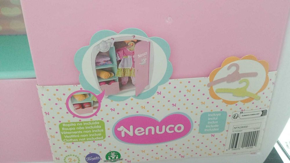Guarda-Roupa Nenuco Rosa Famosa Acessório Bonecas
