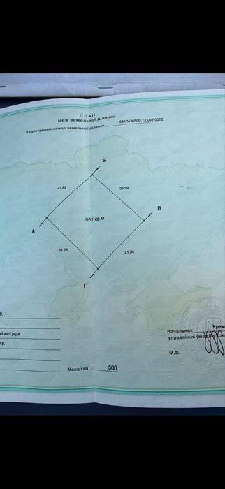 Продам ділянку  під забудову КРЮКОВ