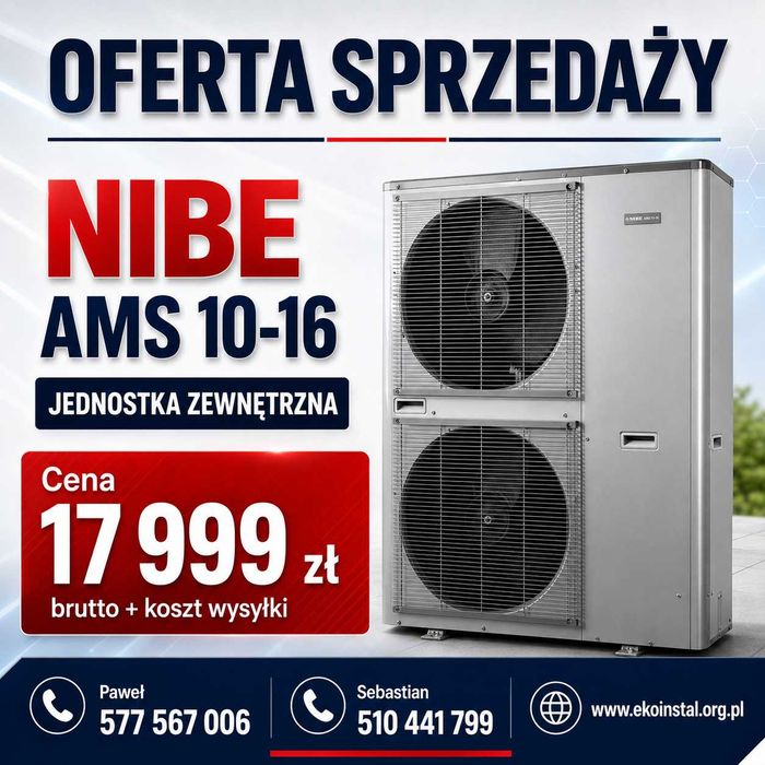 Pompa Ciepła NIBE AMS 10-16 jednostka zewnętrzna