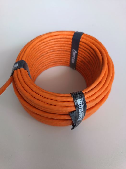 Kabel sieciowy Ethernet skrętka AMPCOM Cat6 UTP 23AWG (Pomarańczowy, krążek)