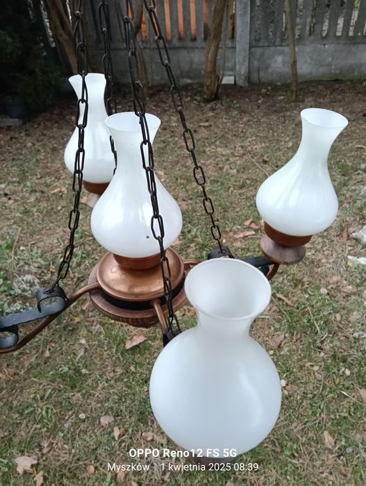 Lampy wiszące mosiądz antyczny