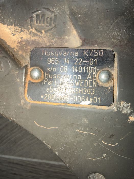 Piła Husqvarna K750 Silnik Cylinder Tłok Wał