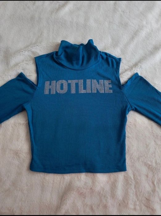 Damski niebieski top