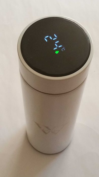 Garrafa água  termos com termómetro digital