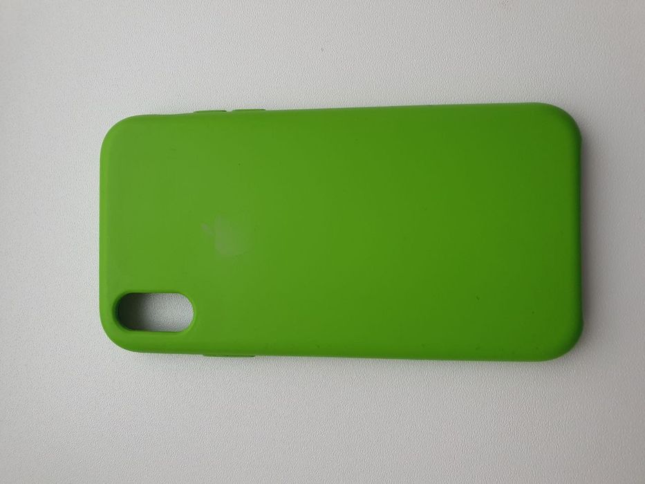 Оригінальний силіконовий чохол Apple для iPhone XR (зелений/лайм)