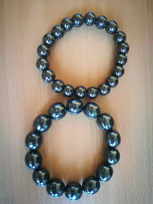 Komplet kolekcjonerskich bransolet hematyt