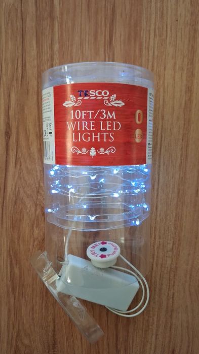 Lampki LED na baterie długość 3m marki Tesco