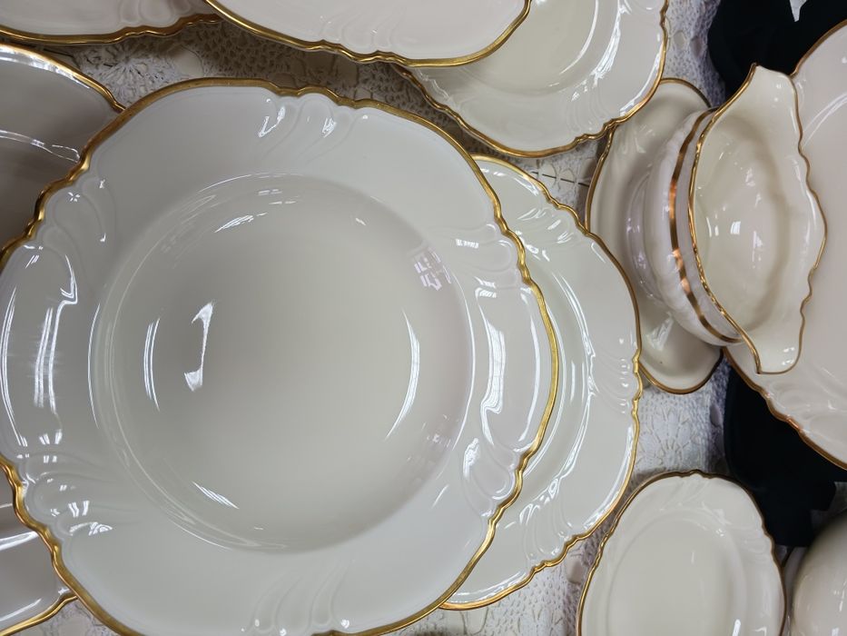 Rosenthal 12 osob Victoria ecru serwis obiadowy