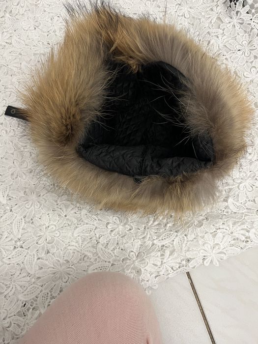 Czapka uszadka futro z lisa