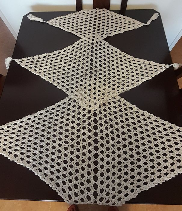 Conjunto de 3 naperons em croché