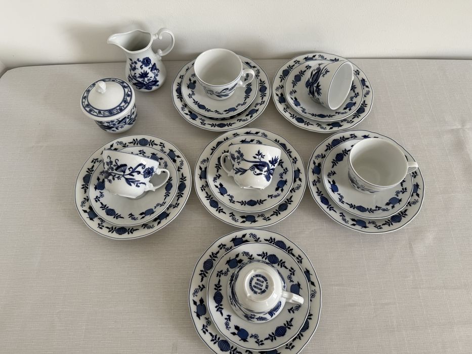 Wzór cebulowy zestaw do kawy herbaty