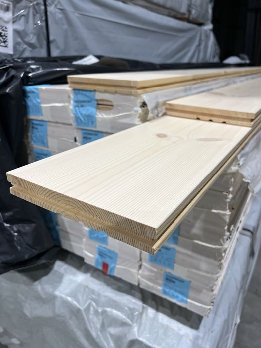 Deska podłogowa sosnowa lita bielana