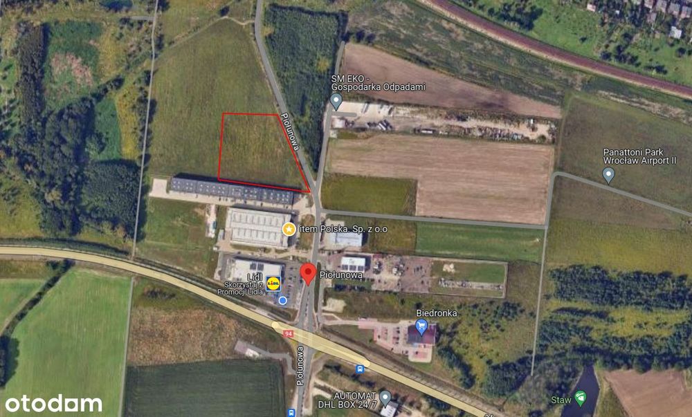 Atrakcyjna działka inwestycyjna 1,14 ha – Wrocław (Jerzmanowo) - Widok 4
