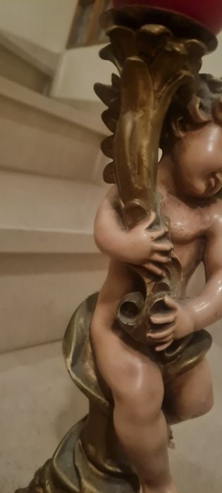 Anjos antigos castiçais