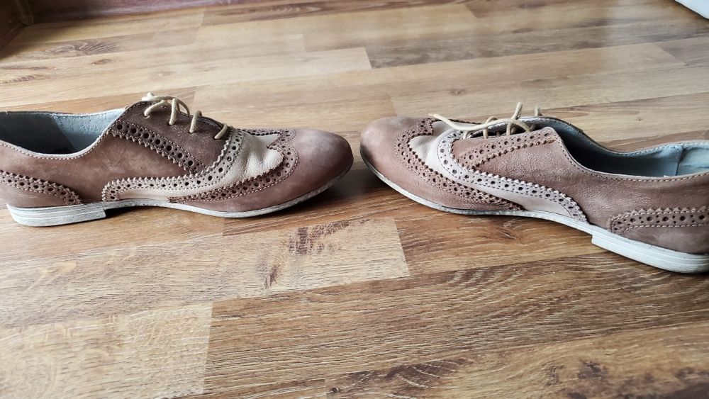 Туфлі оксфорди шкіра нубук 38р