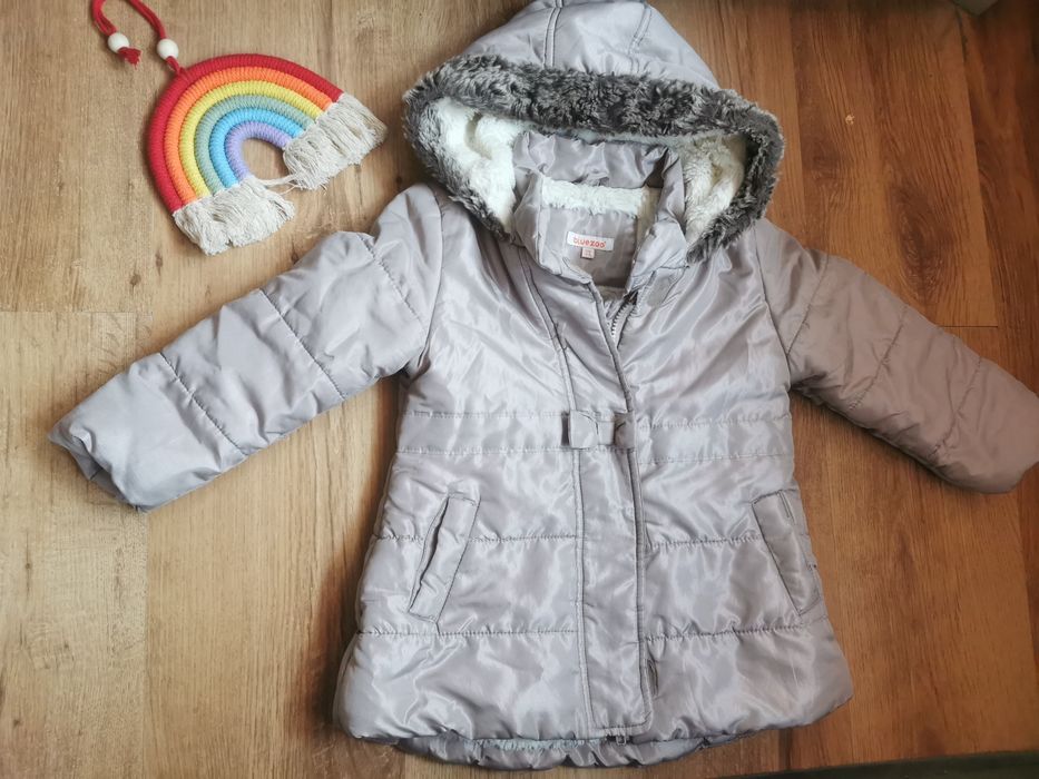 Zimowa księżniczka! Ciepła kurteczka 98