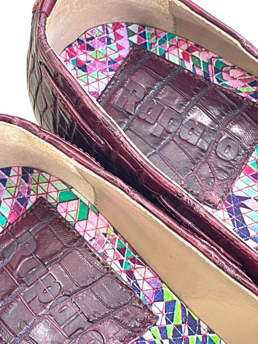 Raparo лоферы кожа крокодила