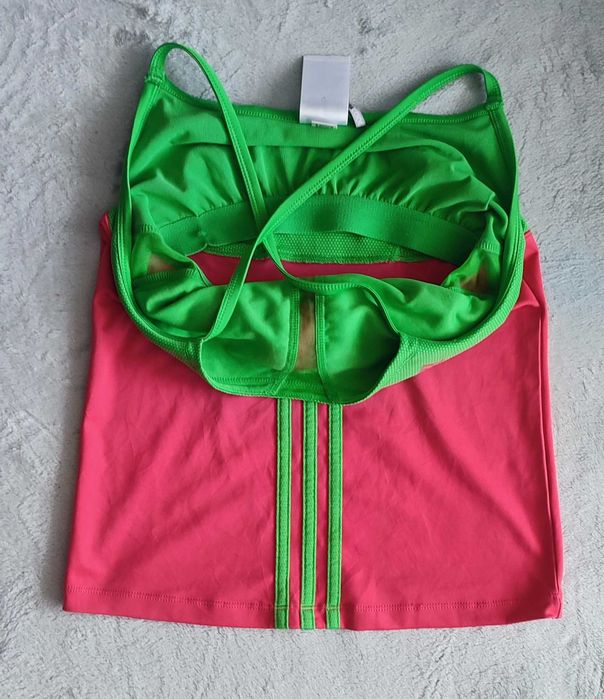 Koszulka boxerka damska sportowa neonowa Adidas M 38