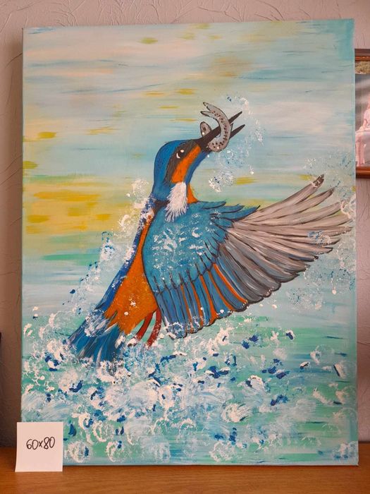 Obrazy ręcznie malowane akrylami