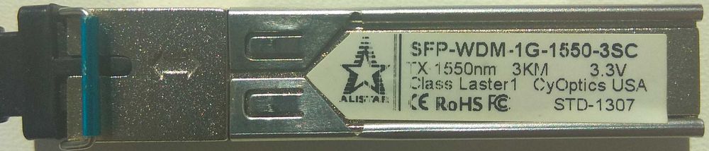 SFP модуль  SFP-1SM-1310nm\1550nm