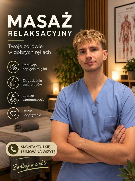 Masaz relaksacyjny/klasyczny/sportowy