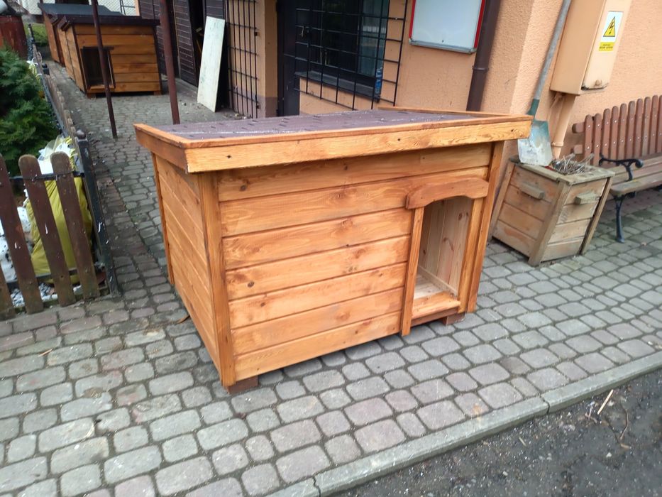 Duża Buda dla psa cała ocieplana