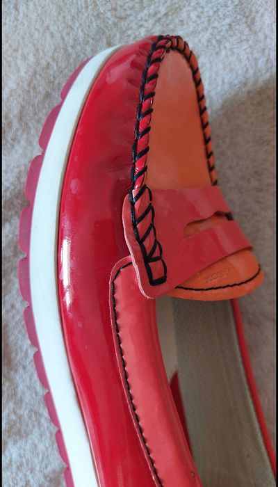 Skórzany balerinki/mokasyny Geox 25 cm