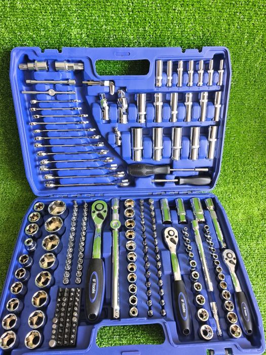 Mala de ferramentas conjunto com 216pcs Chrome vanádio qualidade profissional