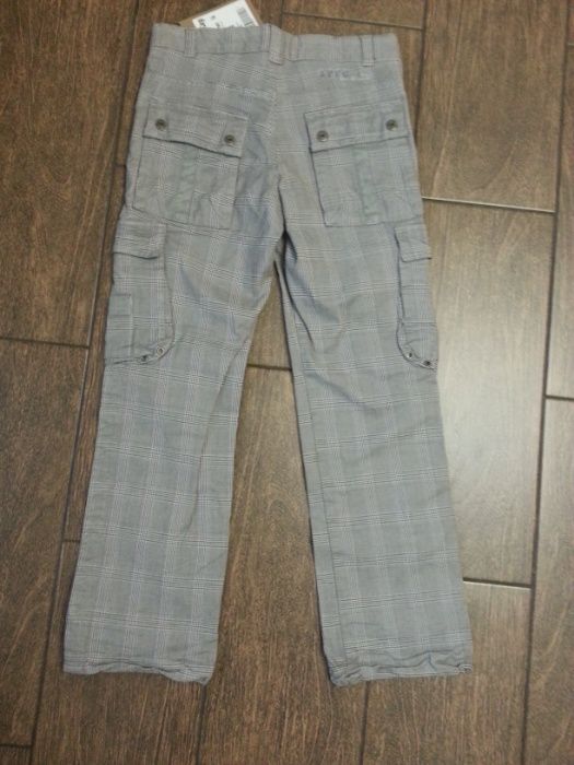 Брюки штаны кюлоты чиносы в клетку высокие широкие укороченые Airfield