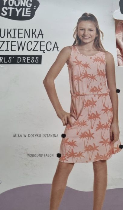 Sukienka letnia dziewczęca r.164 NOWA
